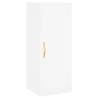 Stylish Highboard White 34.5x34x180 cm - Engineered Wood