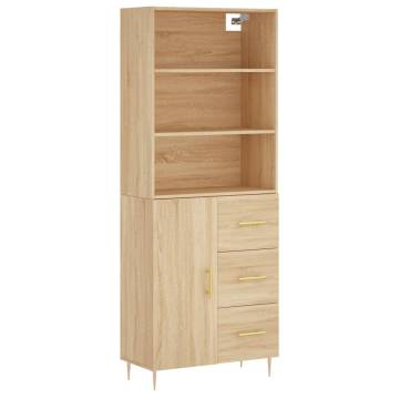 Highboard Sonoma Oak - Stylish Storage Solution | Hipo Market