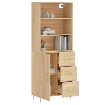 Highboard Sonoma Oak - Stylish Storage Solution | Hipo Market