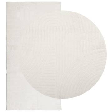 IZA Short Pile Cream Rug 100x200 cm - Scandinavian Style