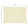 Sunshade Sail Oxford Fabric 6x8 m Cream - Protect Outdoors