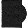 Modern Shaggy Rug PAMPLONA - Black 300x400 cm | Hipo Market