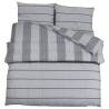 Duvet Cover Set Grey 200x200 cm Cotton - Hipomarket