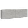 4 Piece Concrete Grey TV Cabinet Set | Stylish & Sturdy Design