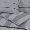 Duvet Cover Set Grey 200x200 cm Cotton - Soft & Elegant