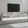 TV Wall Cabinets 2 pcs White 100x30x30 cm Engineered Wood Colour white Quantity in Package 2 Width 100 cm 