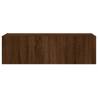 TV Wall Cabinet with LED Lights - Brown Oak | Hipomarket