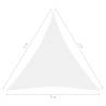 Sunshade Sail Oxford Fabric Triangular 3x3x3m - White