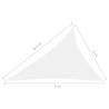 Sunshade Sail Oxford Fabric Triangular 4x5x6.4m - White