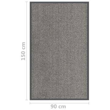 Doormat Tufted 90x150 cm Light Brown | Durable & Stylish