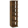 Shoe Rack Smoked Oak - Space-Saving Storage Solution