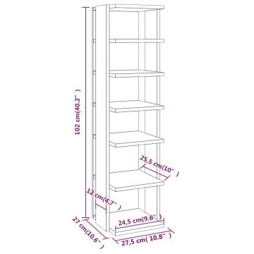 Shoe Rack Smoked Oak - Space-Saving Storage Solution