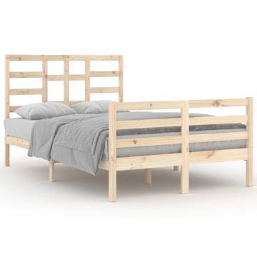 Solid Wood Bed Frame 120x200 cm | Modern & Sturdy Design