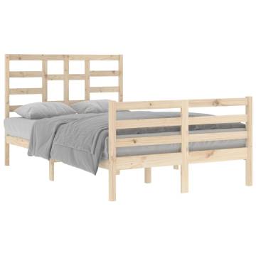 Solid Wood Bed Frame 120x200 cm | Modern & Sturdy Design