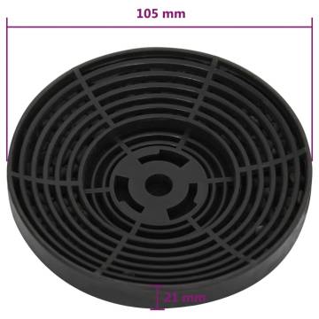 Range Hood Charcoal Filters - 2 pcs 105x21 mm | HipoMarket