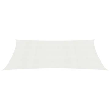 Sunshade Sail 2.5x5m White HDPE - 90% UV Protection