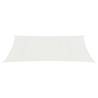 Sunshade Sail 2.5x5m White HDPE - 90% UV Protection