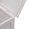 Garden Storage Box White - Solid Fir Wood 99x49.5x58.5 cm