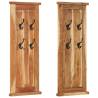 Coat Racks 2 pcs Solid Wood Acacia 38x100 cm Quantity in Package 2 Material solid acacia wood 