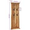 Coat Racks 2 pcs Solid Wood Acacia - Elegant & Durable