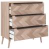 Finori Drawer Cabinet Lusk 03A Sonoma Oak - Stylish Storage Solution