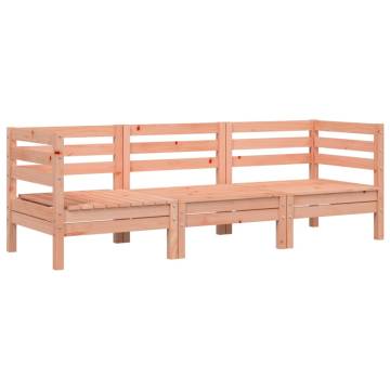 Garden Sofa 3-Seater Solid Wood Douglas | Hipomarket UK