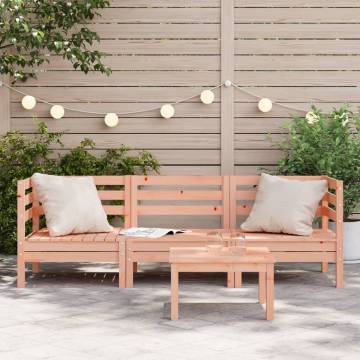 Garden Sofa 3-Seater Solid Wood Douglas | Hipomarket UK