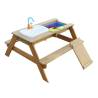 AXI Emily Sand & Water Picnic Table with Play Kitchen - Brown