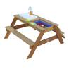 AXI Emily Sand & Water Picnic Table with Play Kitchen - Brown