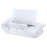 Duvet Cover Set White 240x220 cm | Light-weight Microfiber