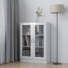 Vitrine Cabinet High Gloss White 82.5x30.5x115 cm Engineered Wood Colour high gloss white Quantity in Package 1 Height 115 cm 