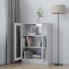 High Gloss White Vitrine Cabinet - 82.5x30.5x115 cm