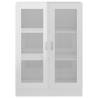 High Gloss White Vitrine Cabinet - 82.5x30.5x115 cm