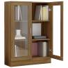 Brown Oak Vitrine Cabinet - Stylish Storage Solution | Hipo Market