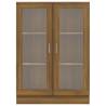 Brown Oak Vitrine Cabinet - Stylish Storage Solution | Hipo Market