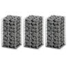 Gabion Set 3 pcs Galvanised Wire 25 x 25 x 50 cm Size 25 x 25 x 50 cm Quantity in Package 3 