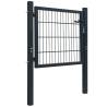 2D Fence Gate (Single) Anthracite Grey - 106 x 130 cm