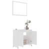 Stylish 3 Piece Bathroom Furniture Set in White