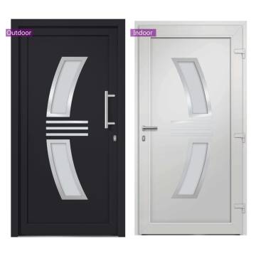 Front Door Anthracite 108x208 cm - Elegant & Secure Entry