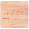 Light Brown Solid Wood Table Top - 40x40cm | Hipomarket