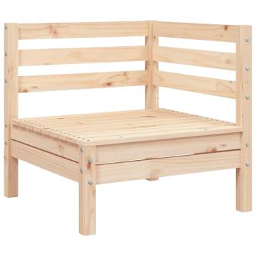 Garden Sofa Corner Solid Wood Pine | Stylish Outdoor Seating