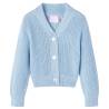 Kids' Cardigan Knitted Blue 116 Size 116 (5-6y) 