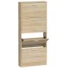 Shoe Cabinet Oak 59x17x150 cm - Stylish Storage Solution