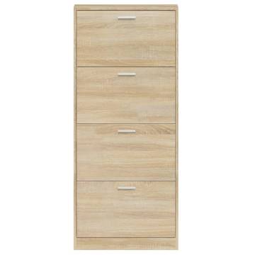 Shoe Cabinet Oak 59x17x150 cm - Stylish Storage Solution