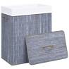 Bamboo Laundry Basket Grey 83L - Stylish & Functional Storage