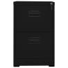 Filing Cabinet Black 46x62x72.5 cm - Durable Steel Office Storage