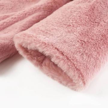 Kids' Faux Fur Coat in Pink | Warm & Stylish | Size 104