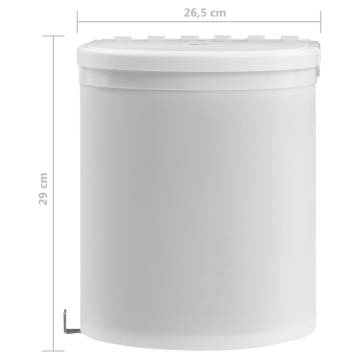 12L Kitchen Built-in Dust Bin - Space Saving & Durable