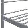 Canopy Bed Frame Grey Metal 90x200 cm - Stylish & Durable