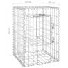 Gabion Basket Posts 2 Pcs 40x40x60 cm Iron - Durable Garden Decor